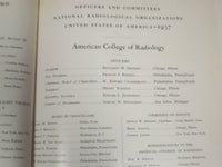 1937 FIFTH INTERNATIONAL CONGRESS OF RADIOLOGY ICR CATALOGUE - PHOTOS - J 1931