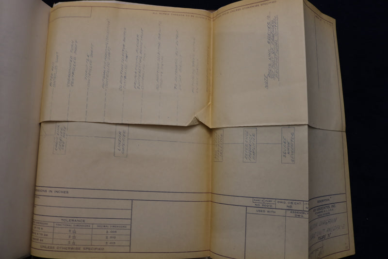1950'S AIR ASSOCIATES - FTF AIRCRAFT DIAGRAMS - TETERBORO, NEW JERSEY - K 764