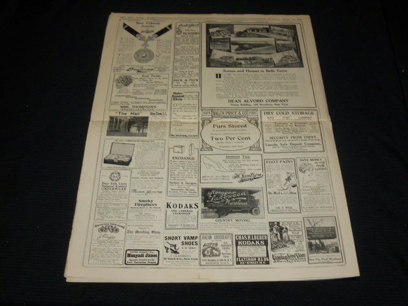 1910 APRIL 10 NEW YORK TIMES PICTURE SECTION - ROOSEVELT & KERMIT - NP 5641