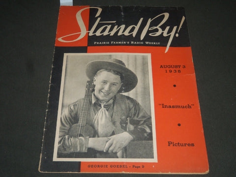 1935 AUGUST 3 STAND BY MAGAZINE - GEORGE GOBEL COVER - ST 4947