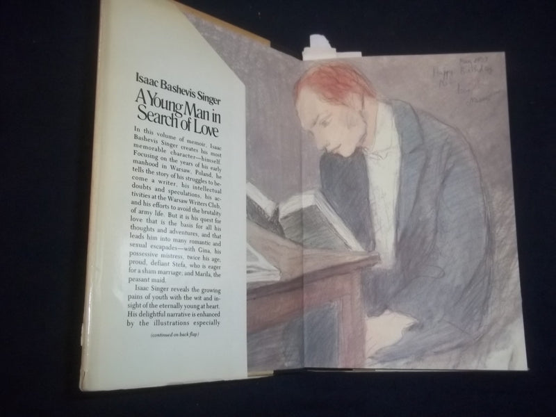 1978 A YOUNG MAN IN SEARCH OF LOVE HARDCOVER BOOK-ISAAC SINGER- 1ST ED.- KD 8152