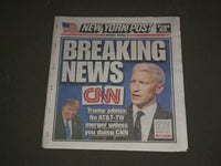2017 NOVEMBER 9 NEW YORK POST NEWSPAPER - DONALD TRUMP - OPPOSES AT&T-TW MERGER