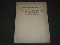 1922 JACOB PAXSON TEMPLE EARLY AMERICAN FURNITURE CATALOG NO. 1626 - J 5216