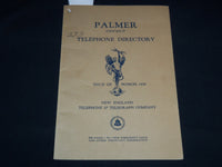 1939 MARCH PALMER DISTRICT TELEPHONE DIRECTORY - MASSACHUSETTS - J 8807