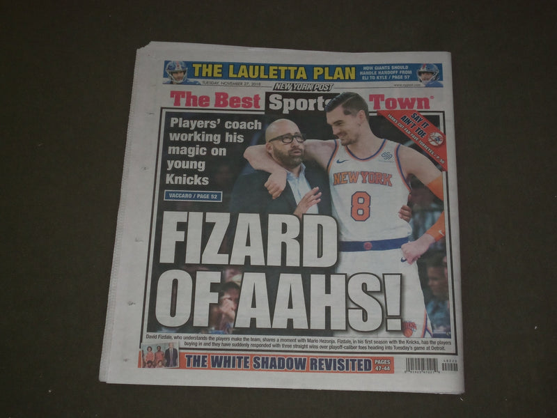 2018 NOVEMBER 27 NEW YORK POST NEWSPAPER - RUSSIA SEIZED 3 UKRANIAN SHIPS
