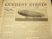 1918-1923 CURRENT EVENTS NEWSPAPERS - 38 PIECES - NP 3032D