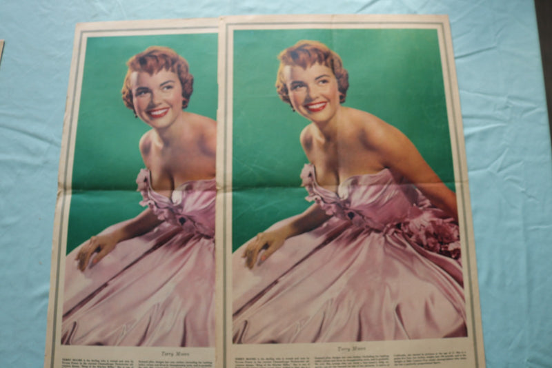 1950'S PHILADELPHIA INQUIRER COLORAMA SECTIONS - MOVIE STARS -LOT OF 18- NP 9232