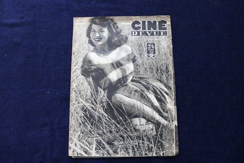 1949 SEPTEMBER 2 CINE REVUE MAGAZINE - AVA GARDNER - FRENCH COVER - E 23885