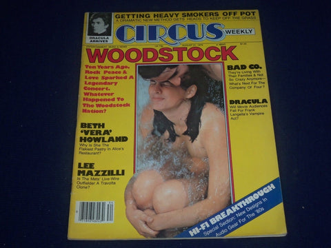 1979 AUGUST 21 CIRCUS MAGAZINE - WOODSTOCK COVER - GREAT PHOTOS - J 886