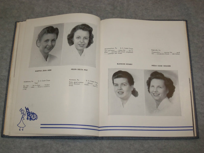 1945 REFLECTOR HARRISBURG (PA.) HOSPITAL SCHOOL FOR NURSES YEARBOOK - YB 2007