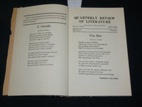 1947 QUARTERLY REVIEW OF LITERATURE MAGAZINE - PAUL VALERY - POETRY - J 6103