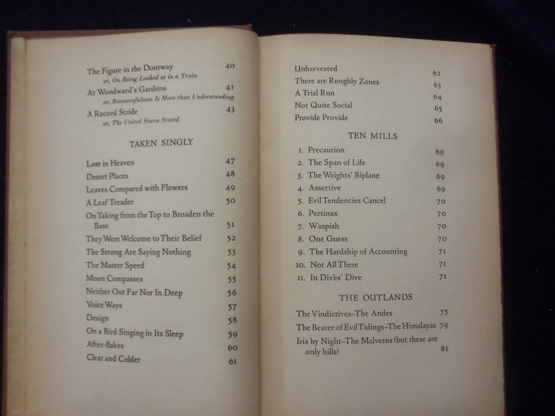 1936 A FURTHER RANGE HARDCOVER BOOK BY ROBERT FROST - KD 8414