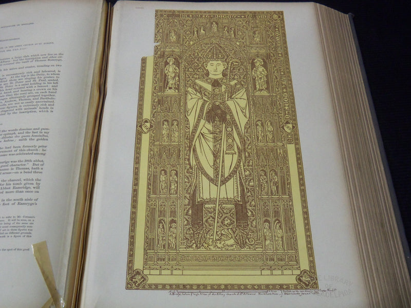 1887 SPECIMENS OF ANCIENT SCULPTURE & PAINTING IN ENGLAND LARGE FOLIO - Z 265