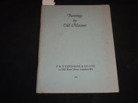 1964 PAINTINGS BY OLD MASTERS EXHIBITION CATALOGUE - P & D COLNAGHI - J 9192