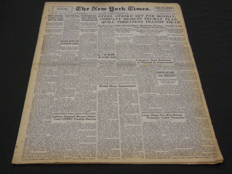 1946 JANUARY 19 NEW YORK TIMES - CURLEY CONVICTED OF MAIL FRAUD - NT 4244