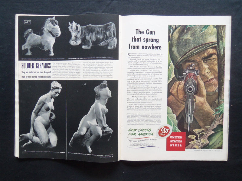 1943 MARCH 1 LIFE MAGAZINE - BOW TIES IN FASHION - L 328