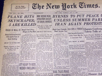 1946 MAY 21 NEW YORK TIMES - PLANE HITS SKYSCRAPER 5 ARE KILLED - NT 844