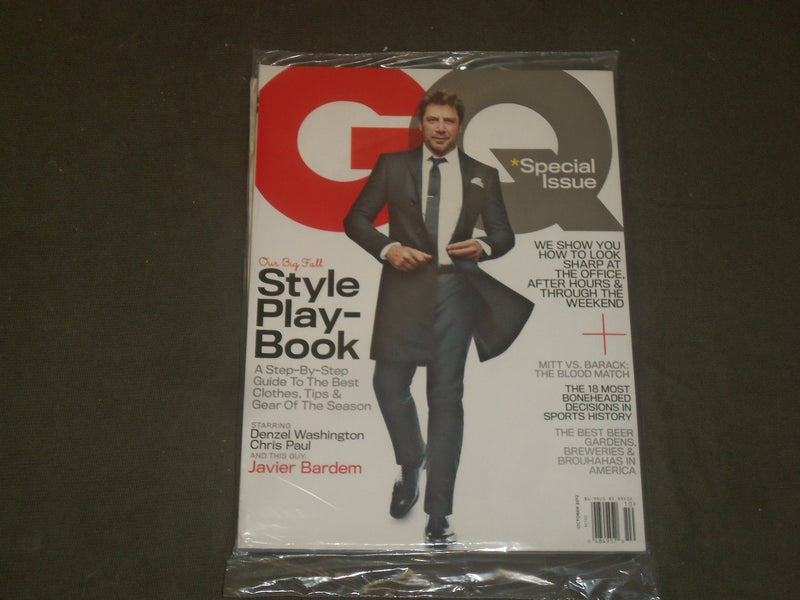 2012 OCTOBER GQ MAGAZINE - JAVIER BARDEM - B 2722
