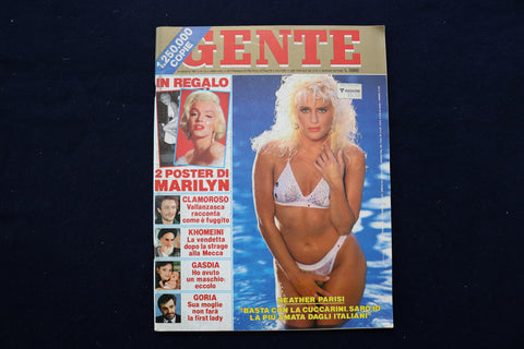 1987 AUGUST 14 GENTE MAGAZINE - HEATHER PARISI COVER - E 12073