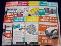 1946 PAINT OIL & CHEMICAL REVIEW MAGAZINE LOT OF 26 ISSUES - GREAT ADS - O 513