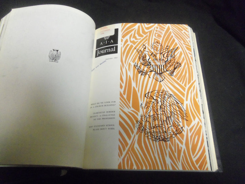 1964 AMERICAN INSTITUTE OF ARCHITECTS 2 BOUND VOLUMES - NICE PHOTOS - R 856