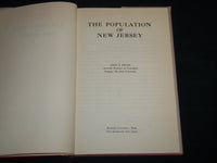 1958 THE POPULATION OF NEW JERSEY HARDCOVER BOOK BY JOHN E. BRUSH - KD 7092