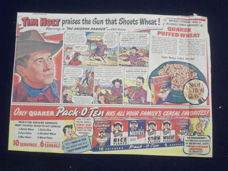 1930'S-1950'S COWBOY COLOR COMICS ADS - LOT OF 5 - NP 5265