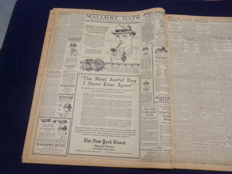 1923 SEP 8 NEW YORK TIMES - TOKIO ISOLATED IN FIGHTING FAMINE - NT 9352