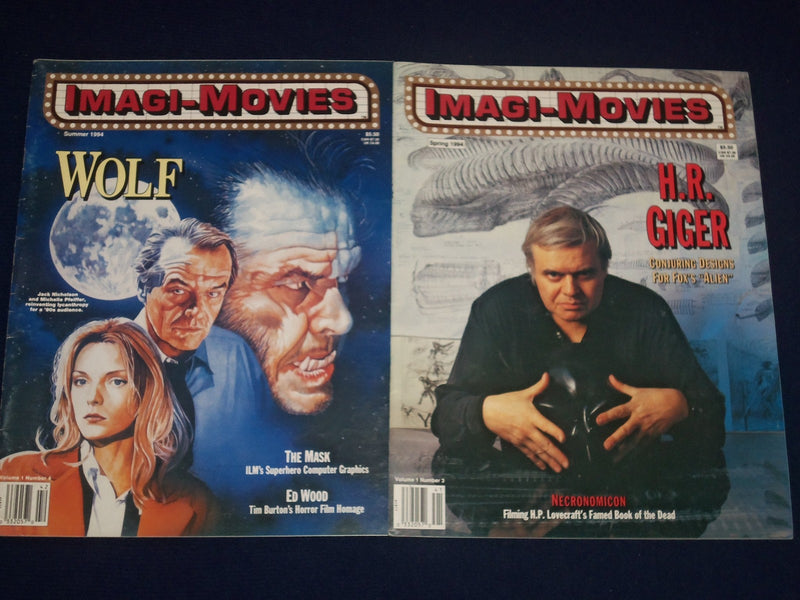 1993-1995 IMAGI-MOVIES MAGAZINE LOT OF 5 - PREMIERE ISSUE - NICE PHOTOS - J 1556