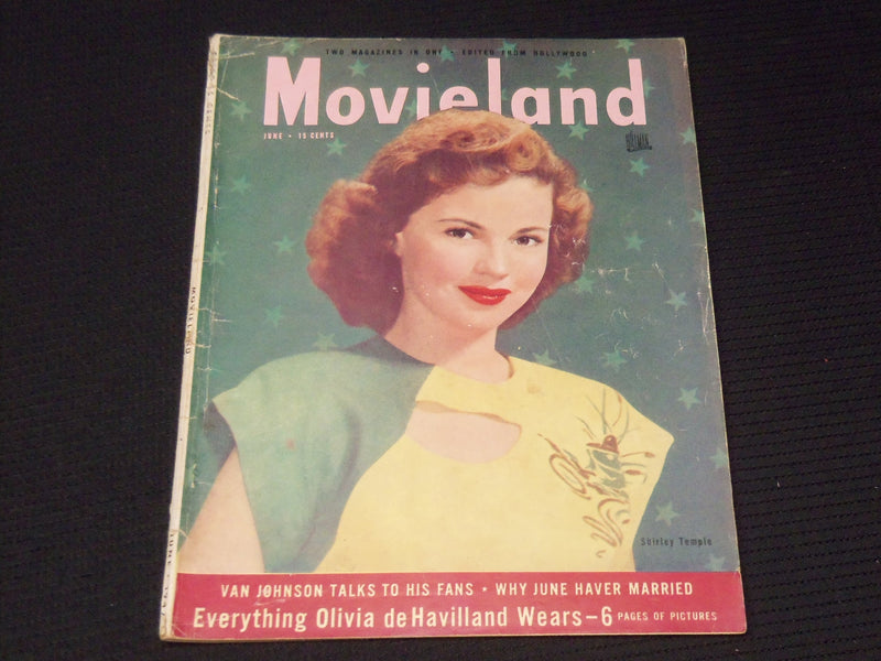 1947 JUNE MOVIELAND MAGAZINE - SHIRLEY TEMPLE COVER - E 13448