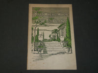 1926 WHAT WHERE WHEN AND HOW TO PLANT BOOK - THIRD EDITION - J 3718