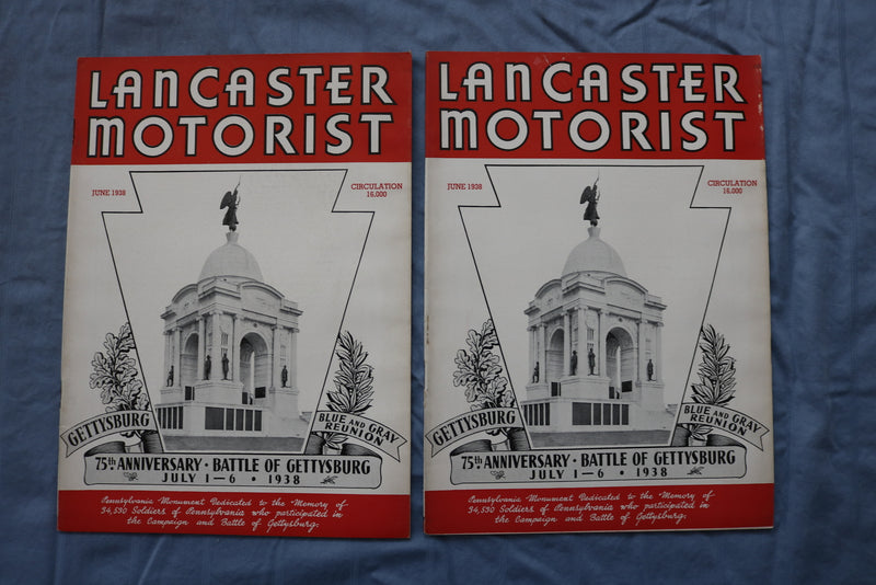 1938 LANCASTER MOTORIST MAGAZINE - LOT OF 8 - O 3734