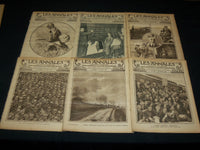 1918 LES ANNALES REVUE ILLUSTREE WWI FRENCH MAGAZINE LOT OF 13 ISSUES - O 3026