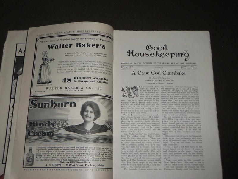 1907 JULY GOOD HOUSEKEEPING MAGAZINE - NICE ILLUSTRATIONS & ADS - J 3324
