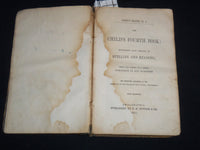 1853 ANGELL'S READER THE CHILD'S FOURTH BOOK - NEW EDITION - KD 4814M