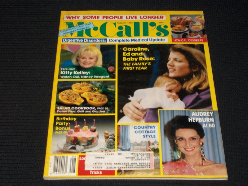1989 AUGUST MCCALL'S MAGAZINE - CAROLINE KENNEDY FRONT COVER - E 654