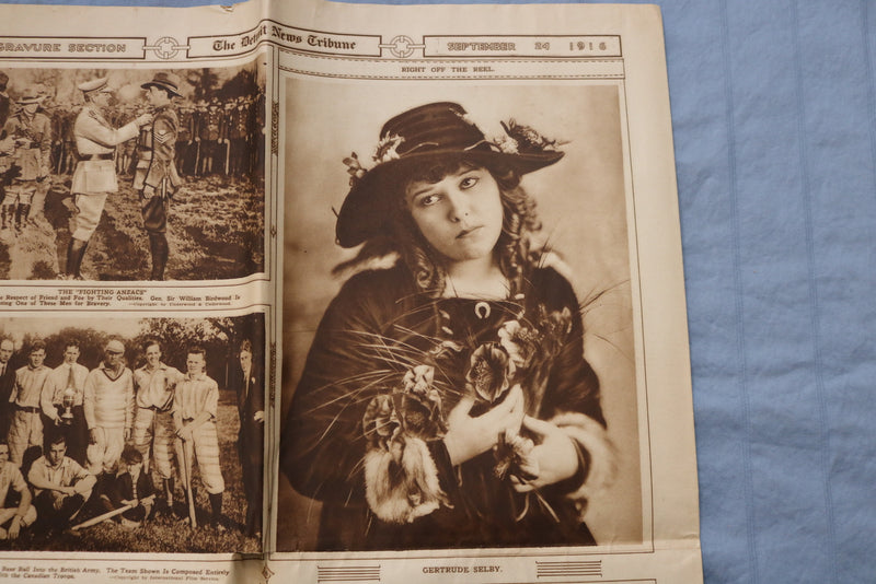 1916 SEP 24 THE DETROIT NEWS TRIBUNE ROTOGRAVURE SECTION- THOMAS EDISION - K 324