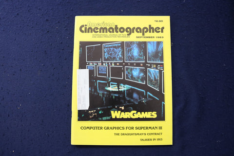 1983 SEPTEMBER AMERICAN CINEMATOGRAPHER MAGAZINE - WARGAMES - E 17707
