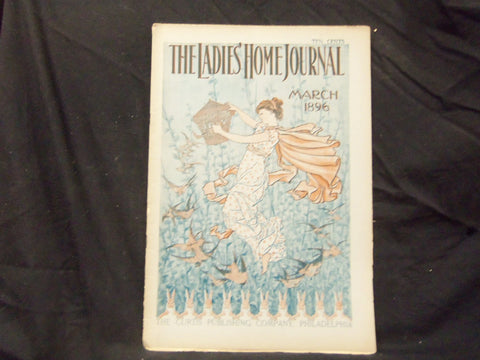 1896 MARCH LADIES' HOME JOURNAL MAGAZINE - GREAT ILLUSTRATIONS & ADS - ST 1554