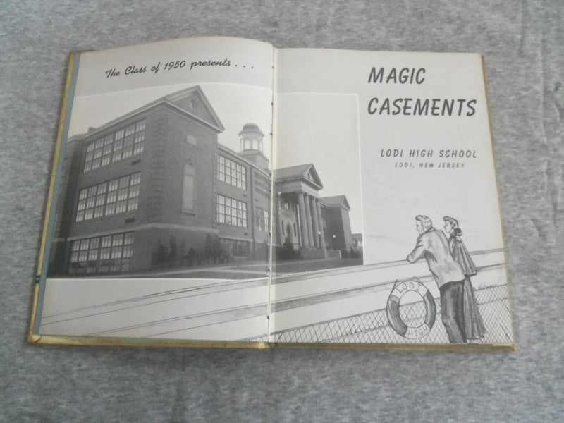 1950 MAGIC CASEMENTS LODI HIGH SCHOOL YEARBOOK - LODI, NEW JERSEY - YB 2888