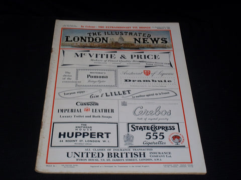 1955 MARCH 5 ILLUSTRATED LONDON NEWS MAGAZINE NICE COVERS & ADS - E 4279