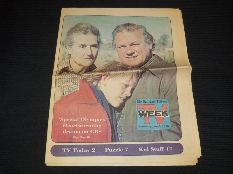 1978 FEB 19-25 SALT LAKE TRIBUNE TV WEEK NEWSPAPER - CHARLES DURNING - NP 4252V