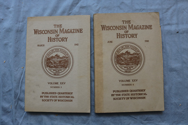 1930-1942 THE WISCONSIN MAGAZINE OF HISTORY - LOT OF 33 - O 3889