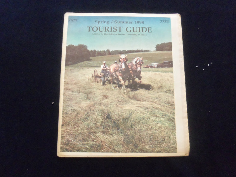 1990-1998 SULLIVAN COUNTY (PA) COUNTY TOURIST GUIDE - LOT OF 5 - NP 6220