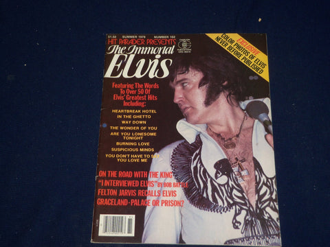 1978 SUMMER HIT PARADER THE IMMORTAL ELVIS MAGAZINE - ELVIS PRESLEY - SP 9912