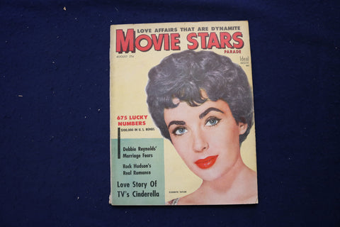1954 AUGUST MOVIE STARS PARADE MAGAZINE - ELIZABETH TAYLOR COVER - E 18560
