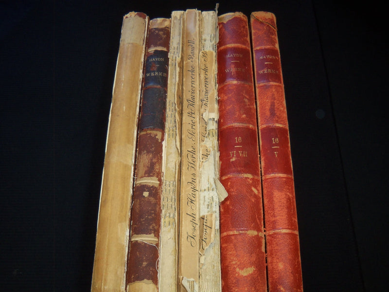 1900'S JOSEPH HAYDN WERKE BOUND VOLUMES LOT OF 7 - GERMAN - KD 985D