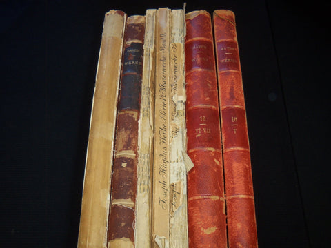 1900'S JOSEPH HAYDN WERKE BOUND VOLUMES LOT OF 7 - GERMAN - KD 985D