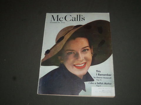 1949 SEPTEMBER MCCALL'S MAGAZINE - NICE COVER, STORIES & ADS - SP 6840
