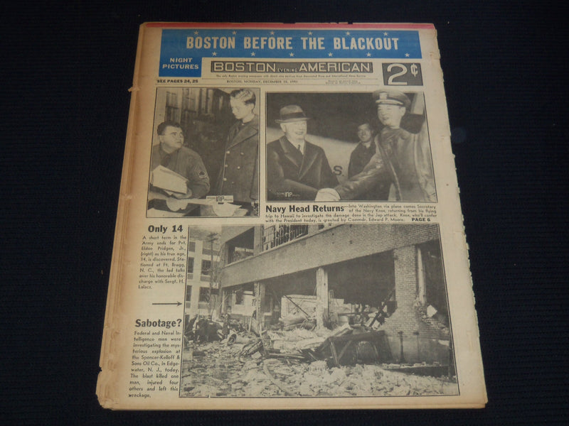 1941 DECEMBER 15 BOSTON AMERICAN NEWSPAPER - BEAT OFF ATTACK ON MANILA- NP 2151F